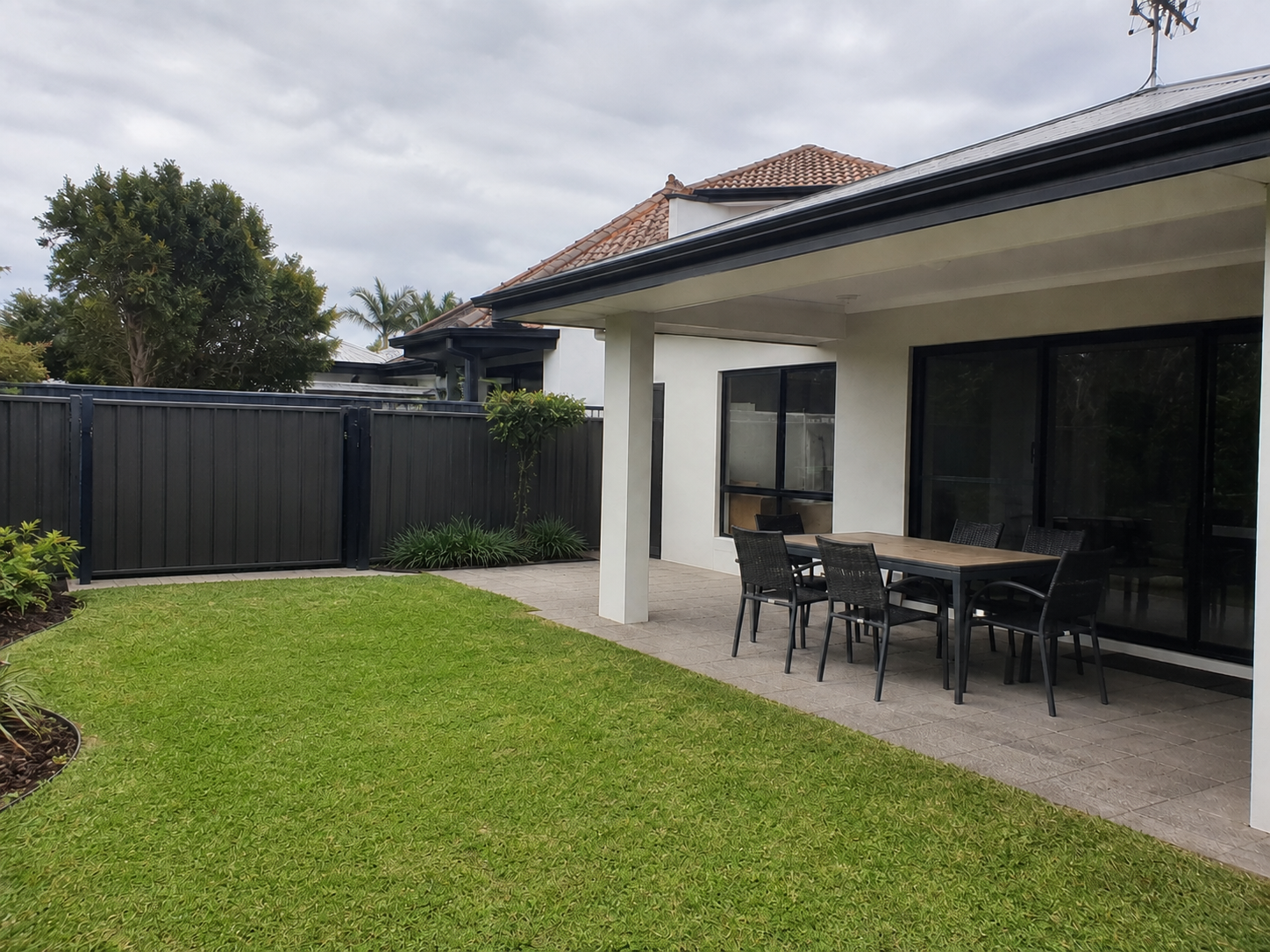 Patio bin, hose, toy and lawn-item removal, after
